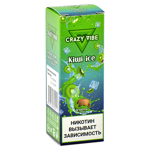 Жидкость для эл. сигарет - Crazy Vibe Strong - Kiwi Ice (30 мл)