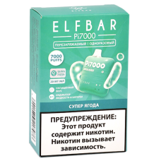 POD система Elf Bar - Pi 7000 - Супер ягода - 2% - (1 шт.)