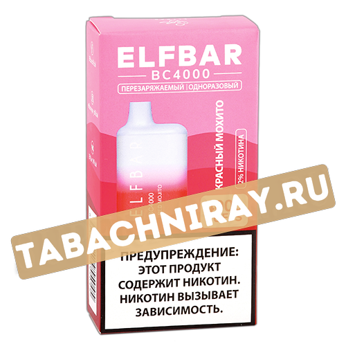 POD система Elf Bar - BC 4000 - Красный мохито - 2% - (1 шт)