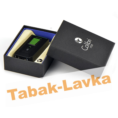 Зажигалка Colibri Slide LI850 T16 - Slide Black\Green (Сигарная)