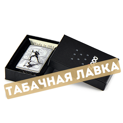 Зажигалка Zippo 207 - Biathlon - Street Chrome™