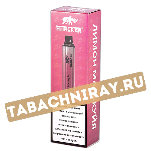 Одноразовый электронный испаритель Attacker D-03 - Лимон-Маракуйя (1600 затяжек) Sale !!!