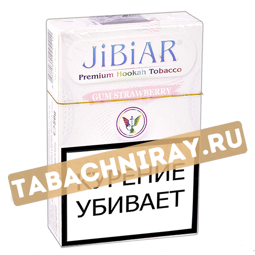 Табак для кальяна Jibiar - Клубничная жвачка (Gum Strawberry) - 50 гр.