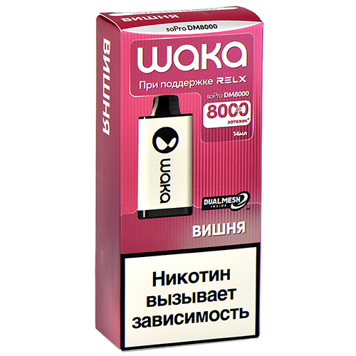 POD-система Waka soPro - DM 8.000 затяжек - Вишня - 2% - (1 шт.)