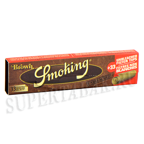 Бумага самокруточная Smoking King Size - Brown + FILTER TIPS (33 шт)