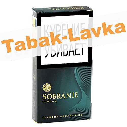 Сигареты Sobranie London - Element Aquamarine (МРЦ 218)