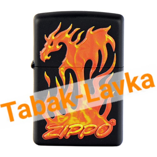 Зажигалка Zippo 29735 - Flaming Dragon - Black Matte