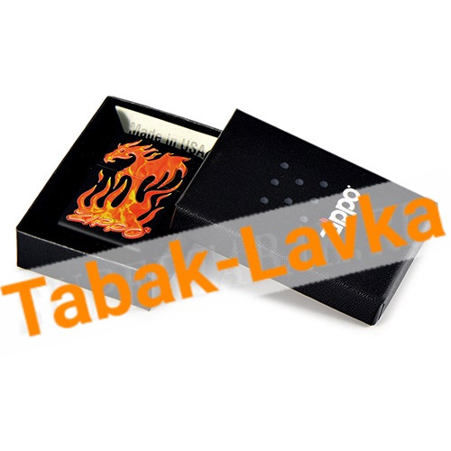 Зажигалка Zippo 29735 - Flaming Dragon - Black Matte