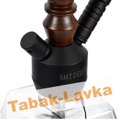 Кальян Amy Deluxe - 090.02 (bk-bn-tr) Pyrawood - прозрачный