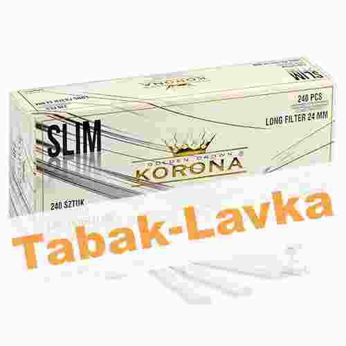 Сигаретные гильзы Korona - Slim LONG WHITE (240 шт.) NEW