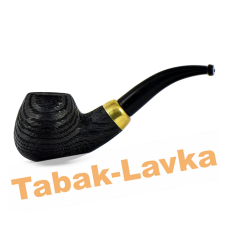 Трубка WoodPipe - Груша 005 - SandBlast BLACK (фильтр 9 мм)