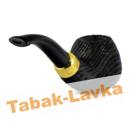 Трубка WoodPipe - Груша 005 - SandBlast BLACK (фильтр 9 мм)