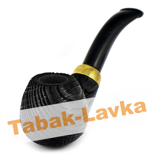 Трубка WoodPipe - Груша 005 - SandBlast BLACK (фильтр 9 мм)