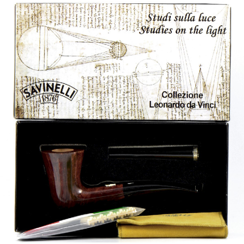 Трубка Savinelli Leonardo 2009 Giochi Di Luce Marrone Scuro (фильтр 9 мм)