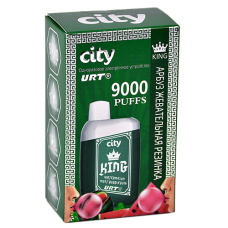 POD система City - King 9000 затяжек - Арбуз - Жевательная резинка - 1,8% - (1 шт.)