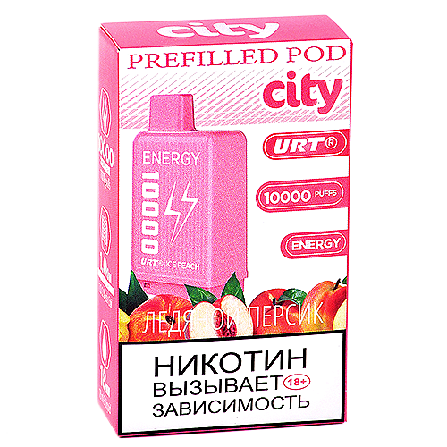 Картридж City Energy 10.000 - Ледяной персик (1 шт.)