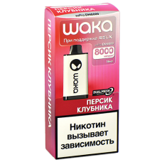 POD-система Waka soPro - DM 8.000 затяжек - Персик - Клубника - 2% - (1 шт.)