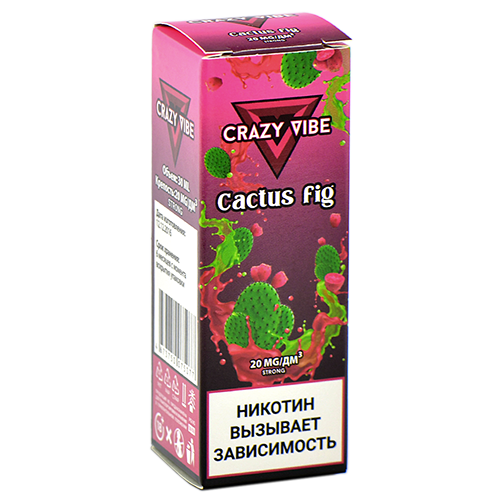 Жидкость для эл. сигарет - Crazy Vibe Strong - Cactus - Fig (30 мл)