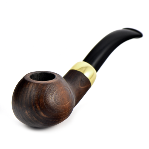 Трубка WoodPipe - Груша 002 - SandBlast Brown - (фильтр 9 мм)