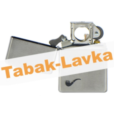 Зажигалка Zippo 200 PL BR Fin Pipe  (трубочная) - Brushed Chrome