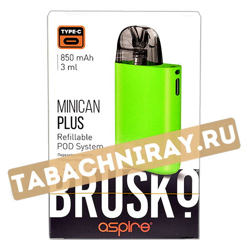 Многоразовая POD-система Brusko MINICAN PLUS Bright Green