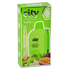 POD система City - Dazzling 5000 затяжек - Киви - Маракуйя - Гуава - 1,8% - (1 шт.)