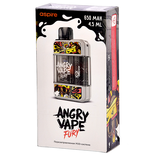 Многоразовая POD-система Brusko Angry Vape Fury - White