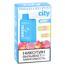 Картридж City Energy 10.000 - Клубничное мороженое (1 шт.)