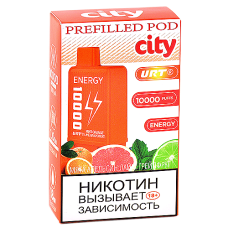 Картридж City Energy 10.000 - Мята - Апельсин - Лайм - Грейпфрут (1 шт.)