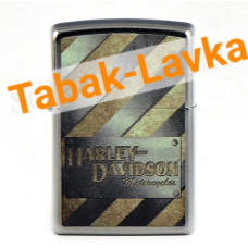 Зажигалка Zippo 207 - HD Metall Striped Harley Davidson