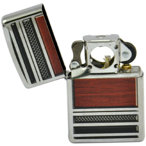 Зажигалка Zippo 28676 Steel and Wood (Трубочная)