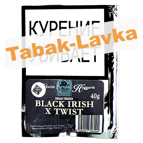 Табак трубочный Gawith & Hoggarth Black Irish X Twist Кисет 40 гр.