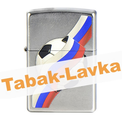 Зажигалка Zippo 207 - Russian Soccer Ball - Street Chrome™