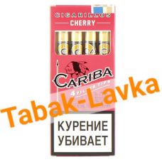 Сигариллы Cariba Wood Tip Cherry - 4 шт.