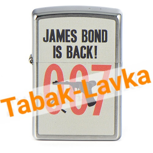 Зажигалка Zippo 29563 - James Bond - Brushed Chrome