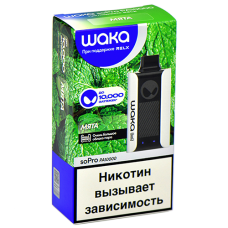 POD-система Waka soPro - 10.000 затяжек - Мята - 2% - (1 шт.)