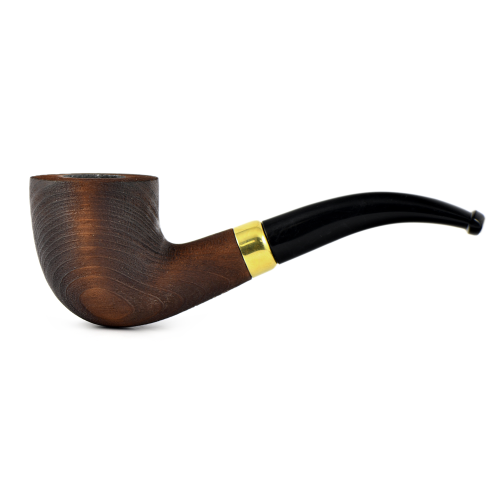 Трубка WoodPipe - Груша 003 - SandBlast Brown - (фильтр 9 мм)