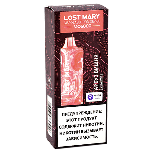 POD система Lost Mary - MO 5000 - Арбуз - Вишня - 2% - (1 шт.)