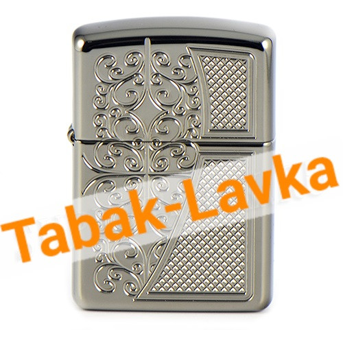 Зажигалка Zippo 29498 - Armor™ - Old Royal Filigree - Black Ice®