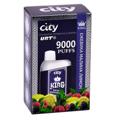 POD система City - King 9000 затяжек - Ежевика - Малина - Лимон - 1,8% - (1 шт.)