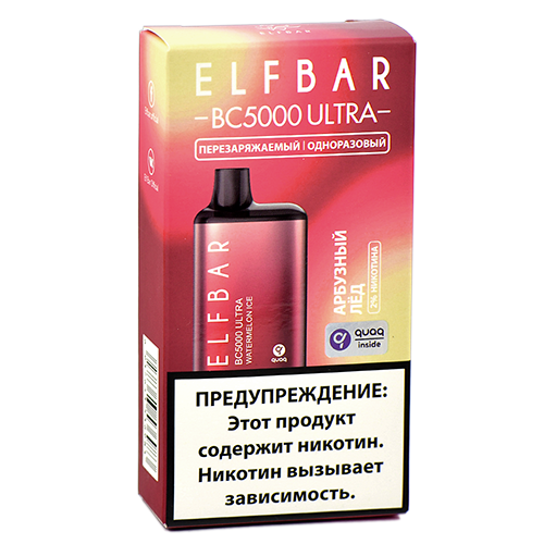 POD система Elf Bar - BC 5000 ULTRA - Ледяной арбуз - 2% - (1 шт.)