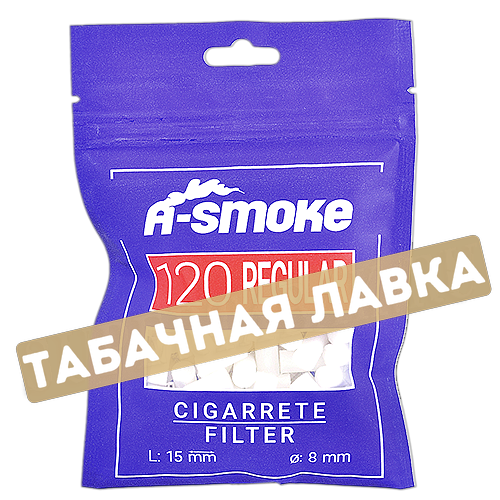 Фильтры для самокруток 8мм A-Smoke - Regular (120 шт)