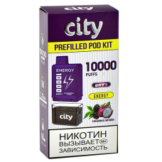 Многоразовая POD-система City - Energy 10.000 затяжек - Ежевика - Питайя - 1,8% - (1 шт.)