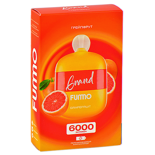 POD система Fummo - Grand 6000 затяжек - Грейпфрут - 2% - (1 шт.)