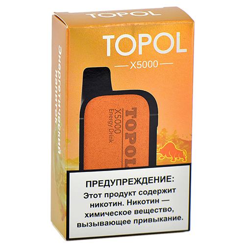 POD система TOPOL X - 5000 затяжек - Энергетический напиток - 2% - (1 шт.)