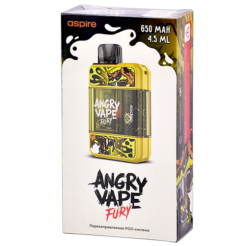 Многоразовая POD-система Brusko Angry Vape Fury - Yellow