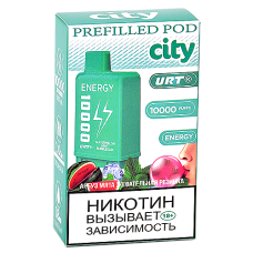 Картридж City Energy 10.000 - Арбуз - Мята - Жевательная резинка (1 шт.)