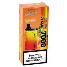 POD система HQD - TITAN - Ананас - Манго - Персик (7000 затяжек) - 2% - (1 шт.)