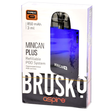 Многоразовая POD-система Brusko MINICAN PLUS Black-Blue Gradient