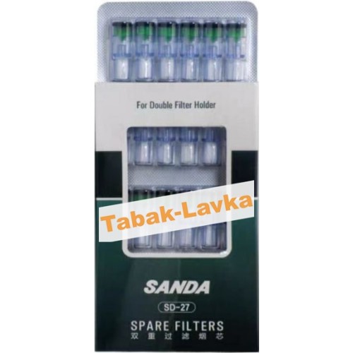 Сменный фильтр для мундштука Sanda SD-27 Spare Filters 18 шт.